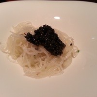開化亭 - 麺の上にキャビア