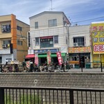 カレーや うえの - 川の向こう側に行って写真を撮ってみた