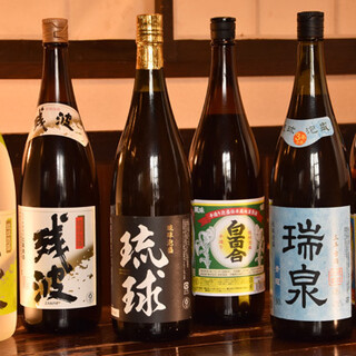 豊富な泡盛をはじめ、ドリンクの種類に自信あり！