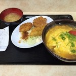 満福食堂 勝ちゃん - 定食のご飯を天津飯変更♪