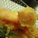 葵寿司 - 海老もまずまずの太さ・・