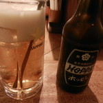 ホルモン酒場とん平 - ホッピーセット黒（キンミヤ焼酎）