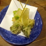 酒嚢飯袋 - そら豆・蕗の薹・タラの芽揚げ