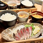 Tosa Shimizu World Ueno ten - 宿毛ぶりの藁焼き定食