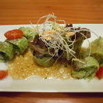 とんがらし - えびとアボガドのサラダ生春巻き風