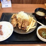 からやま - 料理写真:出汁カレーつけから定食¥979ご飯大盛¥55