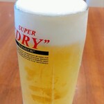 レストラン kikyo - 生ビール（中ジョッキ）