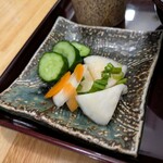 ようしょく 源の屋 - 漬け物も美味しい