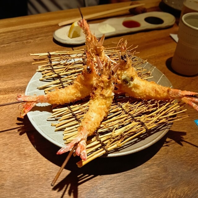 Kushiage Inoue - Ishikiri/Kushi-age (Deep-fried skewers) | Tabelog