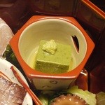 馳走のかぜ - ２０１５０３お弁当の中身ヨモギ豆腐