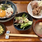 媛 故郷味の旅 - 焼豚玉子飯定食
小　800円
