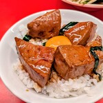 レバニラ中華 満腹 - 純レバ丼