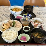 もりや商店 - おこのみ定食と生うに丼