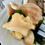 もりや商店 - おこのみ定食のつぶ(1ケ)