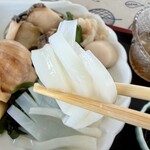 もりや商店 - おこのみ定食のいかリフト