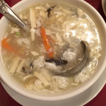 横浜中華街 中國上海料理 四五六菜館 - アワビ海鮮トロミスープ