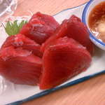 晩杯屋 - 大盛かつお刺し１５０円