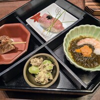全席個室 六献 品川店 - 前菜の数々