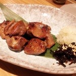 sakefanzokkon - 砂肝の西京味噌漬け焼き