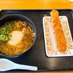 セルフうどん　とんぼ - 料理写真:カレー中華＆海老カツ