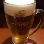 二丁目の呑み処 笑禄 - 生ビール