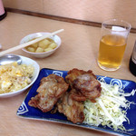定食 あじ亭 - 唐揚げとチャーハン