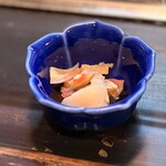 松野寿司 - お通し - 貝ひも