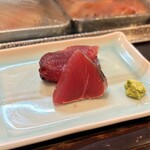松野寿司 - 鰹の刺身 (からしで)