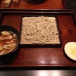 蕎麦きり吟 - 後輩が食べた鴨そば（冷）