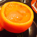 さ行 - デザート・カボチャプリン・苺のカステラロールケーキ・四種の柑橘白ワイン寄席ゼリー・桜のアイスクリーム・エスプレッソババロア