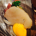 さ行 - のどぐろ・豆腐こしあぶら煎りだし・天然鰻けんちん巻香草カツレツ・蛍イカ・平貝・うるい・せり・菜花・黄身酢で