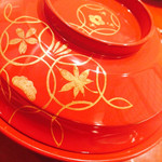 さ行 - お椀：桜蒸し・甘鯛道明寺巻　名残りとらふぐ白子巻