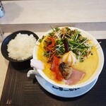 鶏白湯泡ramen たまき - [限定麺]泡麻辣湯~牡蠣~2300円 ご飯200円