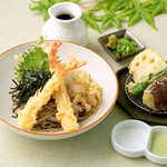 冷やし花海老天 ぶっかけそば