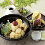 冷やし鱧天 ぶっかけそば