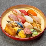 はるノ寿し　  - 限定10食・お得ランチ15貫盛り　1580円