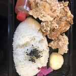 鶏ざんまい - 料理写真:ヤンニョム弁当大盛(¥750)