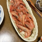 生簀の甲羅 - オマケの甘海老