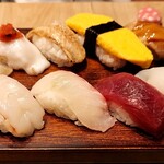 京橋 鮨 小料理 甲斐路 - 本日の寿司ランチ