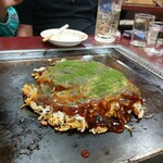 お好み焼 風月 - 豚モダンにイカトッピング