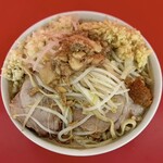 ラーメン二郎 - 料理写真:小ラーメン・カタメ・しょうが・トムヤムの素・ニンニク・アブラ