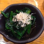 石垣 - ほうれん草おひたし