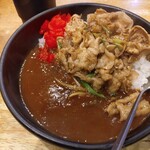 伝説のすた丼屋 - 料理写真:肉すたみなカレー (鬼肉増量)