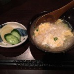 馳走庵 ひとひら - 雑炊は蟹の存在をはっきりと感じる出汁の美味さがありました