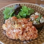 オーロラキッチン - シーフードのトマトチーズリゾット