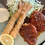 多つ美 - ミソヒレカツとエビフライ