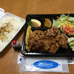 南風亭 - 〜唐揚げ弁当 ¥580[税込] 〜
        2015.3.29(日)  雨         電話注文にて持ち帰り