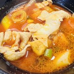 武蔵野うどん 藤原 - 旨辛肉汁（辛さレベル１）