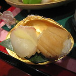 さ行 - 八寸より「茶巾ずし2種」