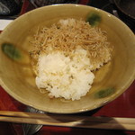 さ行 - 「自家製じゃこ山椒」の御飯